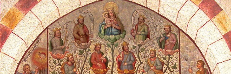 Tree Of Jesse, fresco in the cathedral at Limburg.
